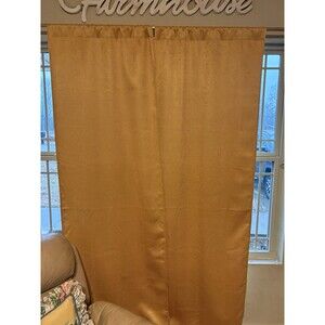Mainstays Brown Butter Curtains Drapes  27.5 In X 84 In  2 Panels